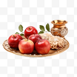 美食文化展板图片_平安夜的苹果和传统斯拉夫美食