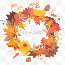 秋天的框架与落叶
