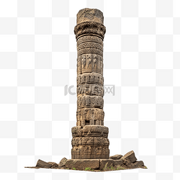 废墟教堂图片_亚美尼亚古庙柱景孤立png照片