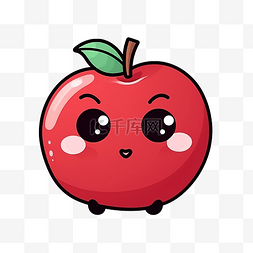 水果可爱卡通人物图片_水果卡通人物苹果