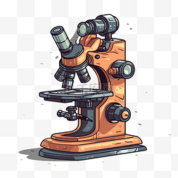 顯微鏡图片_显微镜剪贴画实验室显微镜 向量