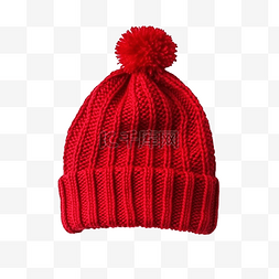 佩戴图片_圣诞帽 红色针织帽，适合在圣诞