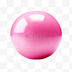 保龄球水彩图片_粉红色的保龄球