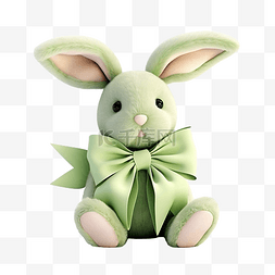 美丽花案图片_带弓的绿兔