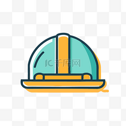 建筑工人的头盔之一 向量