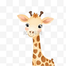 长颈鹿背景图片_无缝模式与可爱的长颈鹿