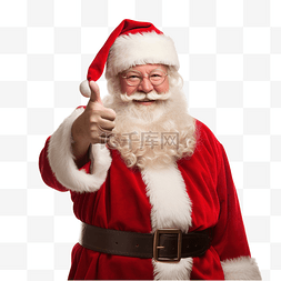 圣诞老人用手指指着