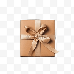 礼包赠送图片_工艺纸包装的礼品盒隔离在蓝色