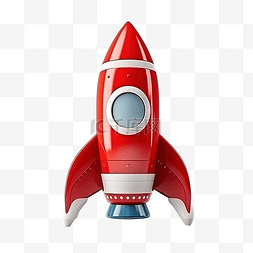 启动火箭图片_3d 插图业务启动火箭