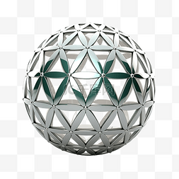 球体几何形状 3d 图