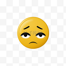 沮丧悲伤的脸 emoji 表情符号