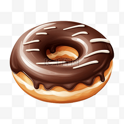 复古生日蛋糕图片_甜甜圈巧克力插图