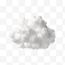 逼真的云 3d 渲染