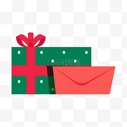 圣诞老人送礼品图片_圣诞节礼物红色