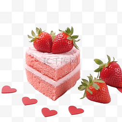 玫瑰盒子戒指图片_情人节草莓蛋糕