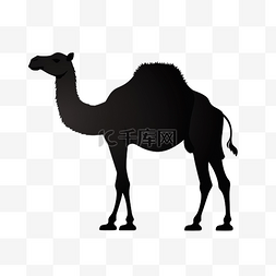 修理工剪影图片_动物骆驼剪影