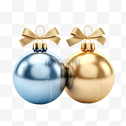 光4图片_白色隔离上的金色和蓝色闪亮圣诞