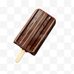 食物卡路里图片_孤立的巧克力冰棒