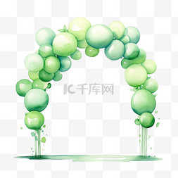气球氛围装饰图片_合成气球氛围元素立体免抠图案