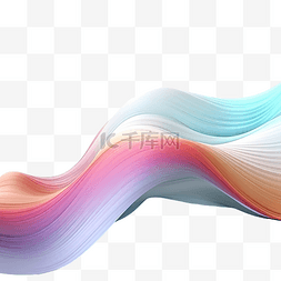 金属流动图片_3d 渲染多彩多姿的流动抽象虹彩波