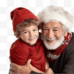 给爷爷礼物图片_给自己拍一张小男孩和他爷爷在圣