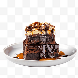 烘焙感恩节自制巧克力布朗尼蛋糕
