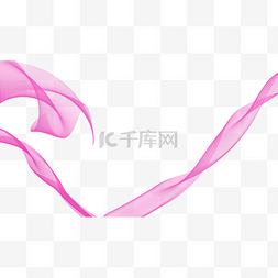 粉色质感边框素材图片_情人节粉色横图线条