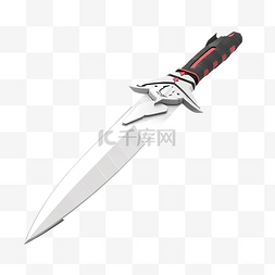 滴血的匕首图片_kunai 武器的 3d 渲染