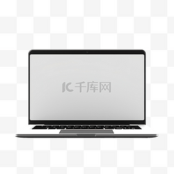 桌面工位牌图片_有空白屏幕的黑框笔记本电脑