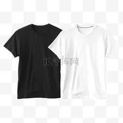 商品烟花图片_孤立的黑色和白色 T 恤
