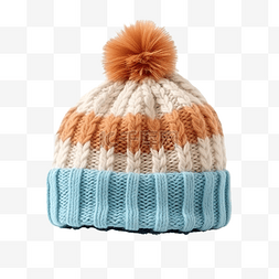 手绘针织图片_冬天可爱的帽子