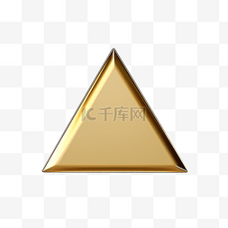 金色三角形徽章