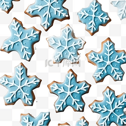 顶部蓝色图片_蓝色的美味自制圣诞饼干