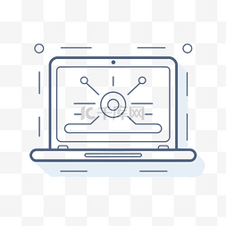 电话线性icon图片_基于笔记本电脑的线性图标设计 