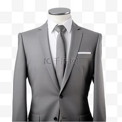 黑色和灰色图片_灰色西装和领带