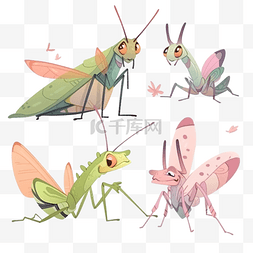 bug修改图片_蚱蜢昆虫和 bug 插图