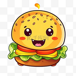 网络断了图片_可愛的卡通漢堡