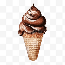棒冰批发图片_水彩巧克力冰淇淋