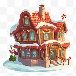 圣诞老人的房子 向量