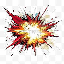 爆炸爆炸火图片_漫画书闪光爆炸速度线和动作速度