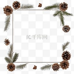 祝福卡背景图片_圣诞节背景，框架由针叶树的树枝