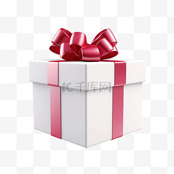 打开的礼盒红色图片_有絲帶的禮物盒