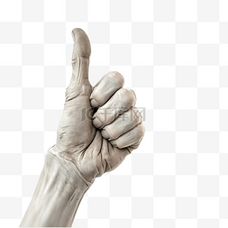 竖起的手图片_僵尸手做出喜欢或认可的手势
