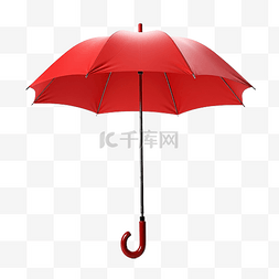 红色打开伞