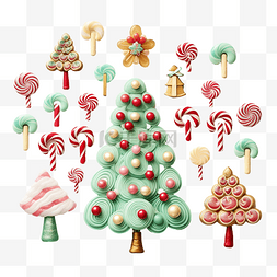 多彩的星星图片_圣诞树平躺制作的装饰品