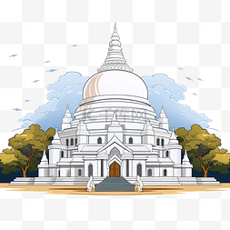 亚洲城市图片_斯里兰卡寺庙