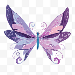免费蝴蝶素材图片_仙女之翼 向量