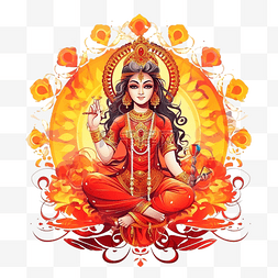 人崇拜图片_navratri 的插图