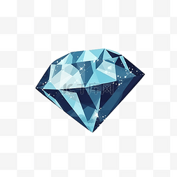 简约风格的钻石插图