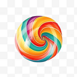 糖果棒棒糖矢量图片_矢量分离万圣节元素彩色条纹糖果